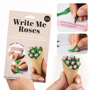 Write Me Roses – A Handmade Love Note Bouquet DIY Keepsake Kit - NWT